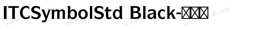ITCSymbolStd Black字体转换